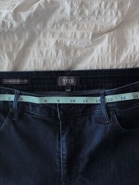 NYDJ Straight Leg Jeans in Dark Blue